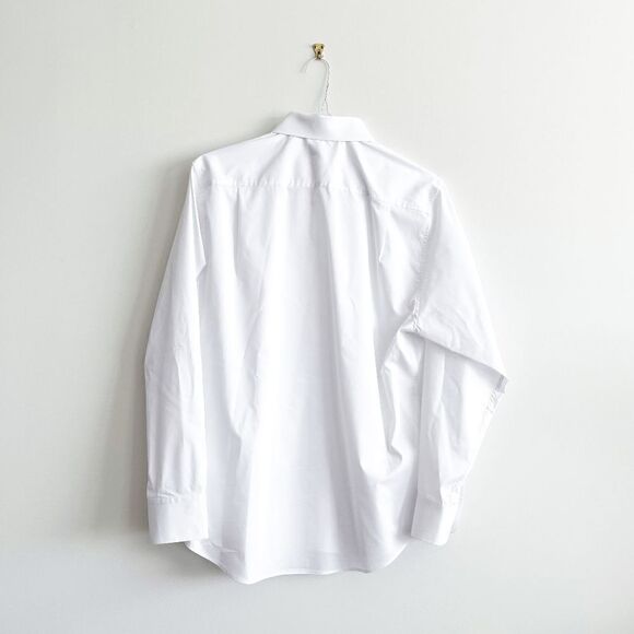 Town & Country Mens Button Down Shirt Long Sleeve Classic Fit White Medium - Picture 2 of 7
